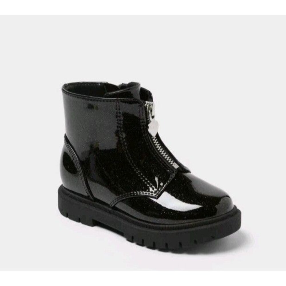 Cat & Jack Toddler Girls' Myra Chelsea Zipper Combat Ankle Boots